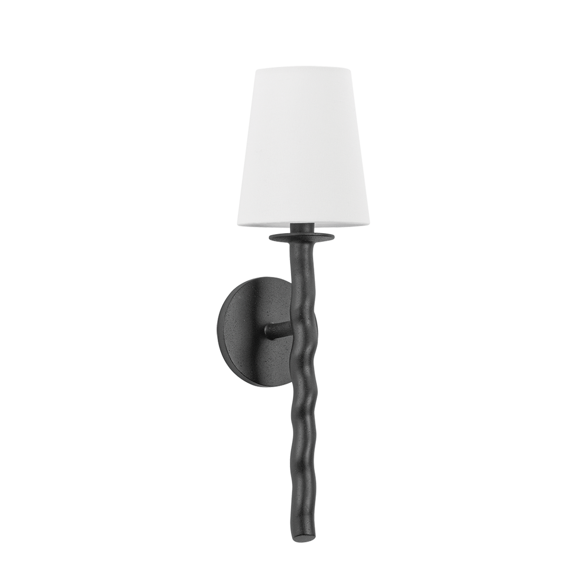 Alvaro Wall Sconce shown from a second angle to highlight the arm curve and shade silhouette.
