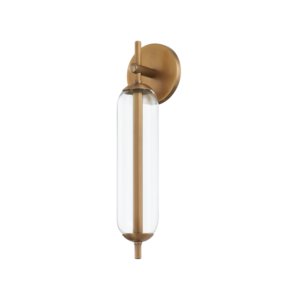 Blaze Exterior Wall Sconce 4.5" x 16.5" — a Troy wall sconce for bathrooms, hallways, and living rooms at Laurie Yapp Home.