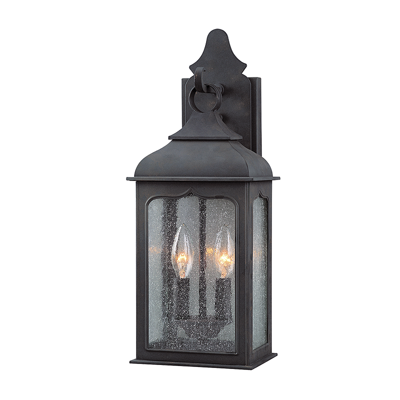 Henry Street Exterior Wall Sconce 7.25" x 18.5" — a Troy wall sconce for bathrooms, hallways, and living rooms at Laurie Yapp Home.