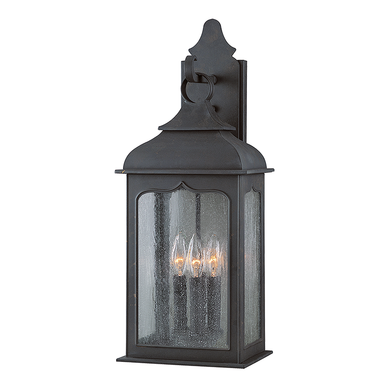 Henry Street Exterior Wall Sconce 8.5" — a Troy wall sconce for bathrooms, hallways, and living rooms at Laurie Yapp Home.