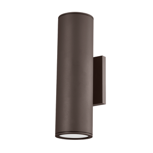 Perry Exterior Wall Sconce 4.5" x 14.5" shown from a second angle to highlight the arm curve and shade silhouette.