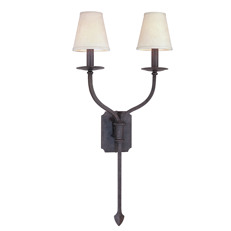 La Brea Wall Sconce 14.5" — a Troy wall sconce for bathrooms, hallways, and living rooms at Laurie Yapp Home.