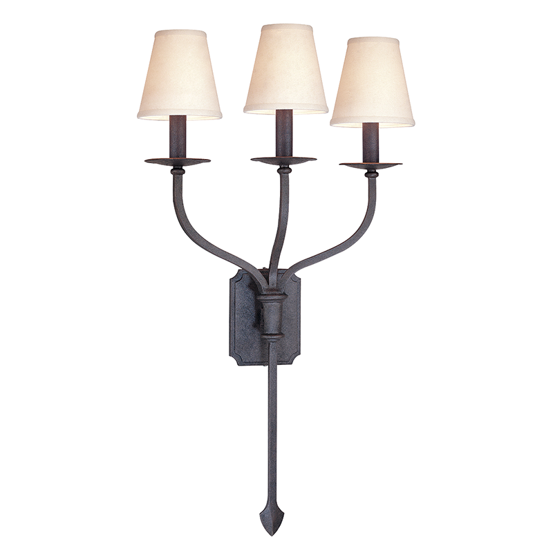 La Brea Wall Sconce 17" — a Troy wall sconce for bathrooms, hallways, and living rooms at Laurie Yapp Home.