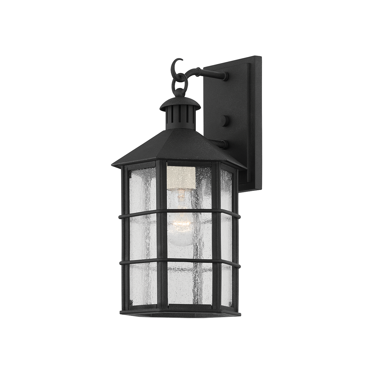 Lake County Exterior Wall Sconce 8" — a Troy wall sconce for bathrooms, hallways, and living rooms at Laurie Yapp Home.