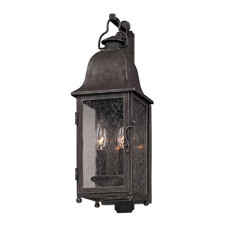 Larchmont Exterior Wall Sconce 6" — a Troy wall sconce for bathrooms, hallways, and living rooms at Laurie Yapp Home.