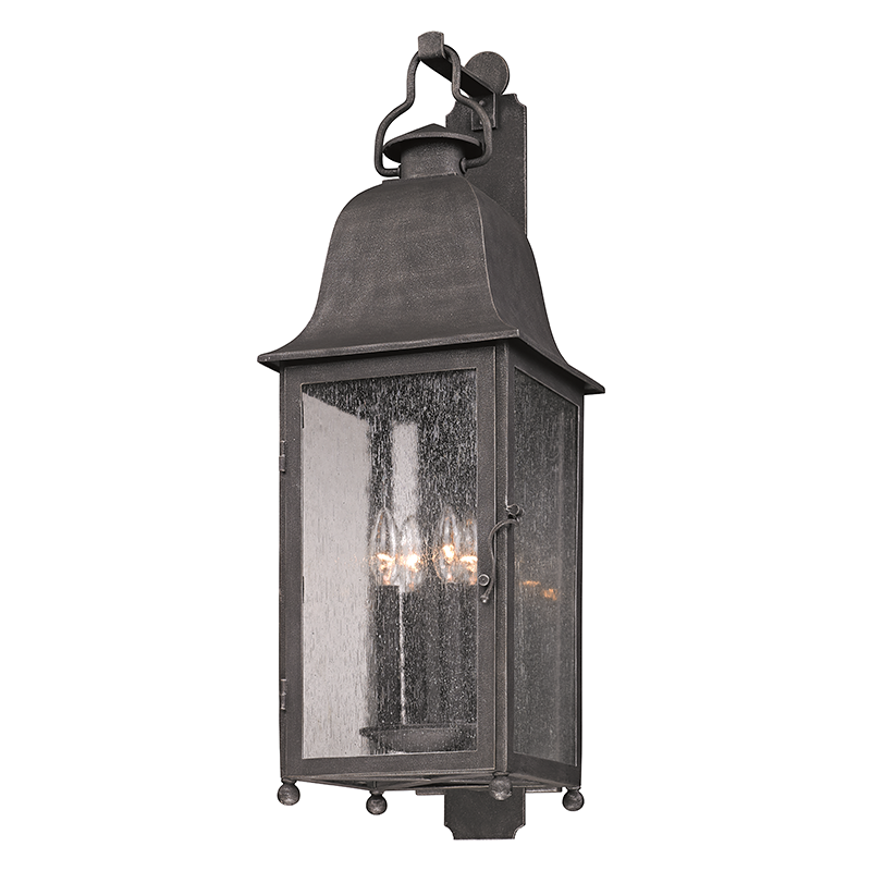 Larchmont Exterior Wall Sconce 10" — a Troy wall sconce for bathrooms, hallways, and living rooms at Laurie Yapp Home.