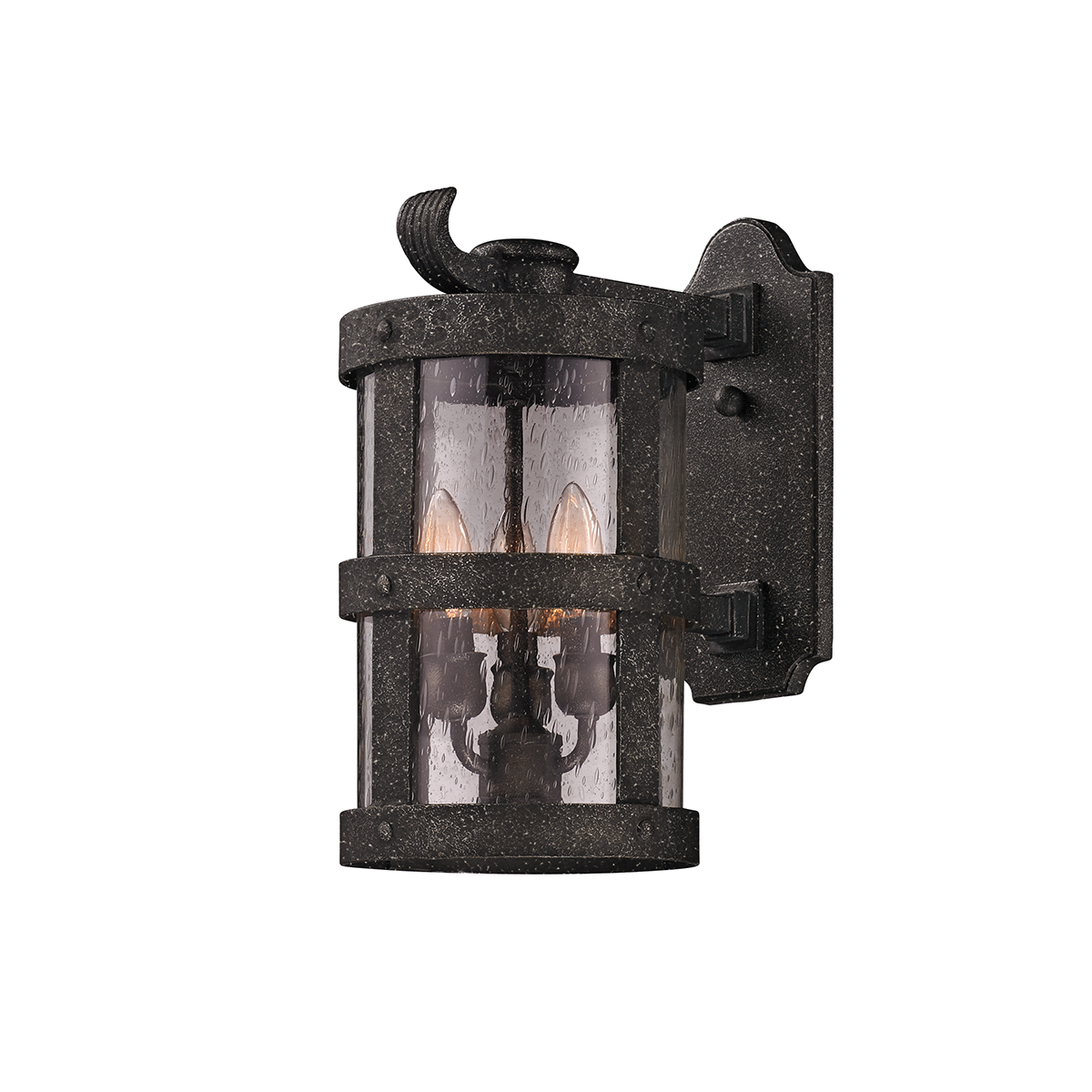 Barbosa Exterior Wall Sconce 8" — a Troy wall sconce for bathrooms, hallways, and living rooms at Laurie Yapp Home.