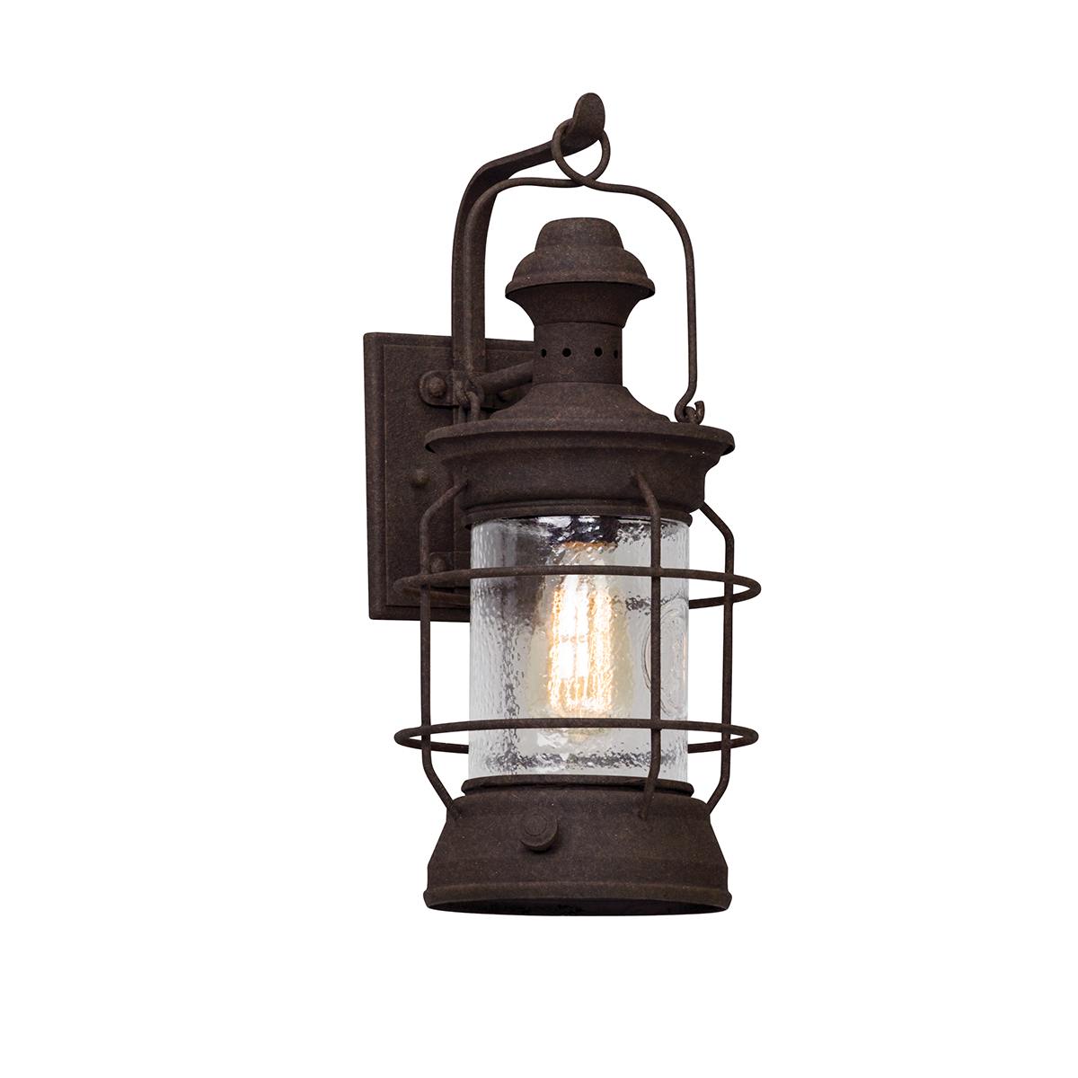 Atkins Exterior Wall Sconce 8" — a Troy wall sconce for bathrooms, hallways, and living rooms at Laurie Yapp Home.