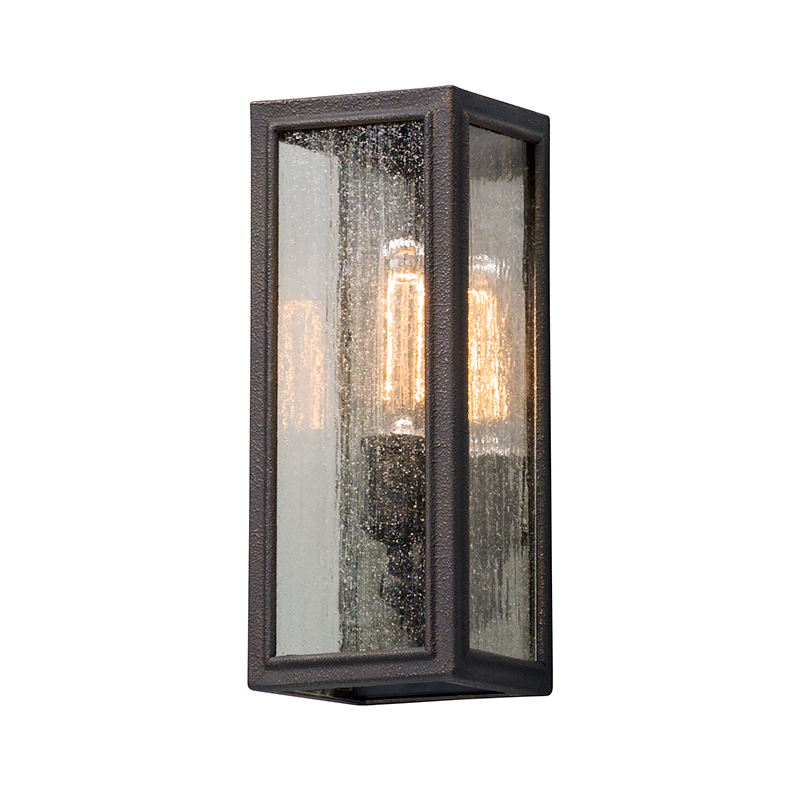 Dixon Exterior Wall Sconce 5" — a Troy wall sconce for bathrooms, hallways, and living rooms at Laurie Yapp Home.