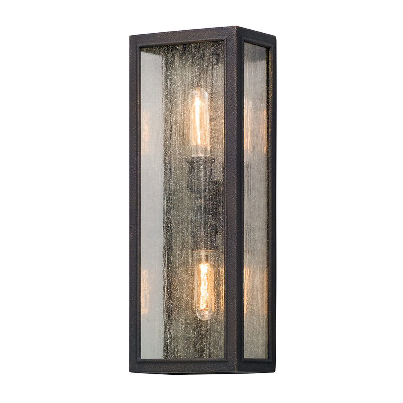 Dixon Exterior Wall Sconce 8" — a Troy wall sconce for bathrooms, hallways, and living rooms at Laurie Yapp Home.