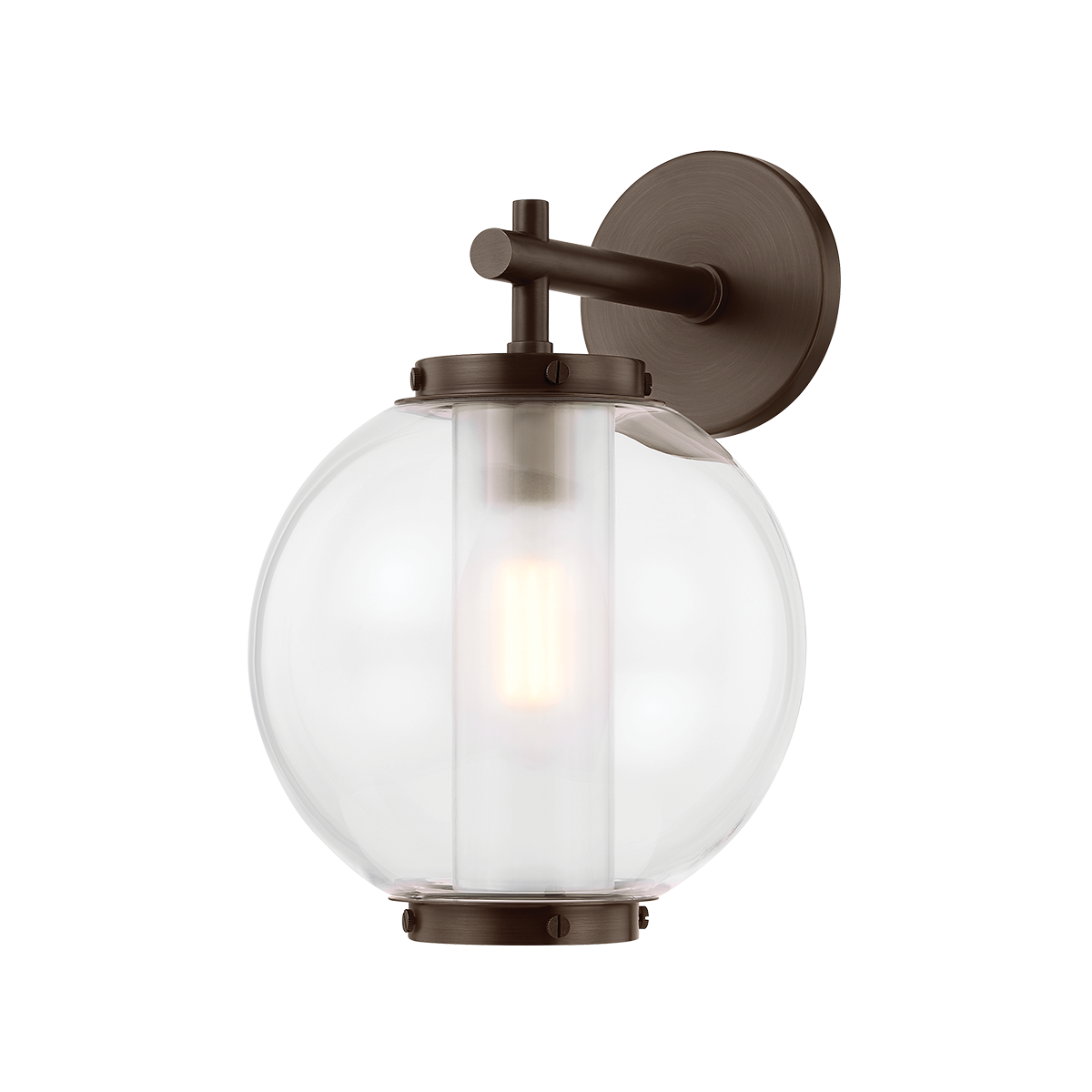 Marco Exterior Wall Sconce 9.5" — a Troy wall sconce for bathrooms, hallways, and living rooms at Laurie Yapp Home.
