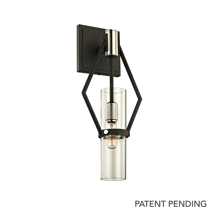 Raef Wall Sconce 7" x 16" — a Troy wall sconce for bathrooms, hallways, and living rooms at Laurie Yapp Home.