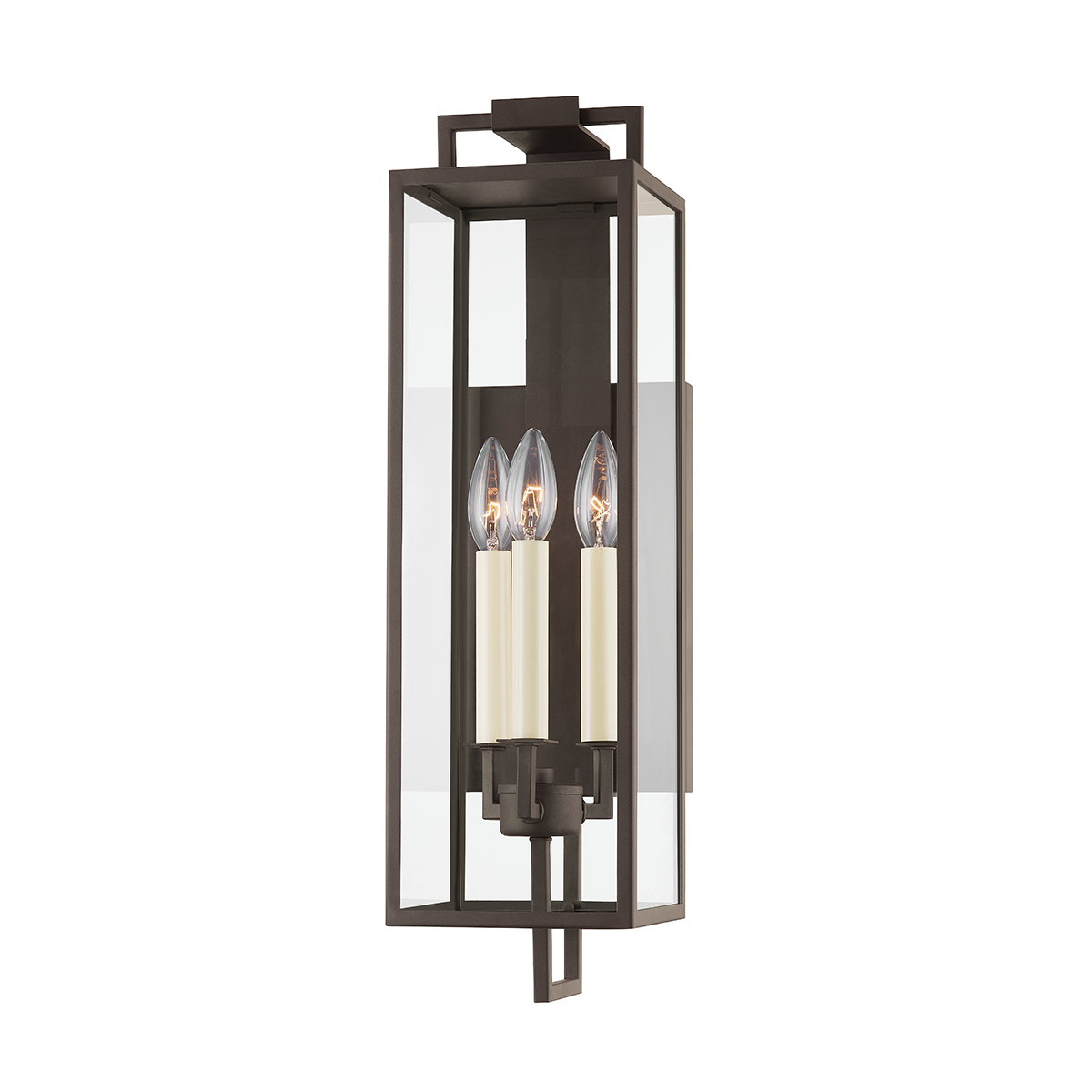 Beckham Exterior Wall Sconce 6" x 21.5" — a Troy wall sconce for bathrooms, hallways, and living rooms at Laurie Yapp Home.