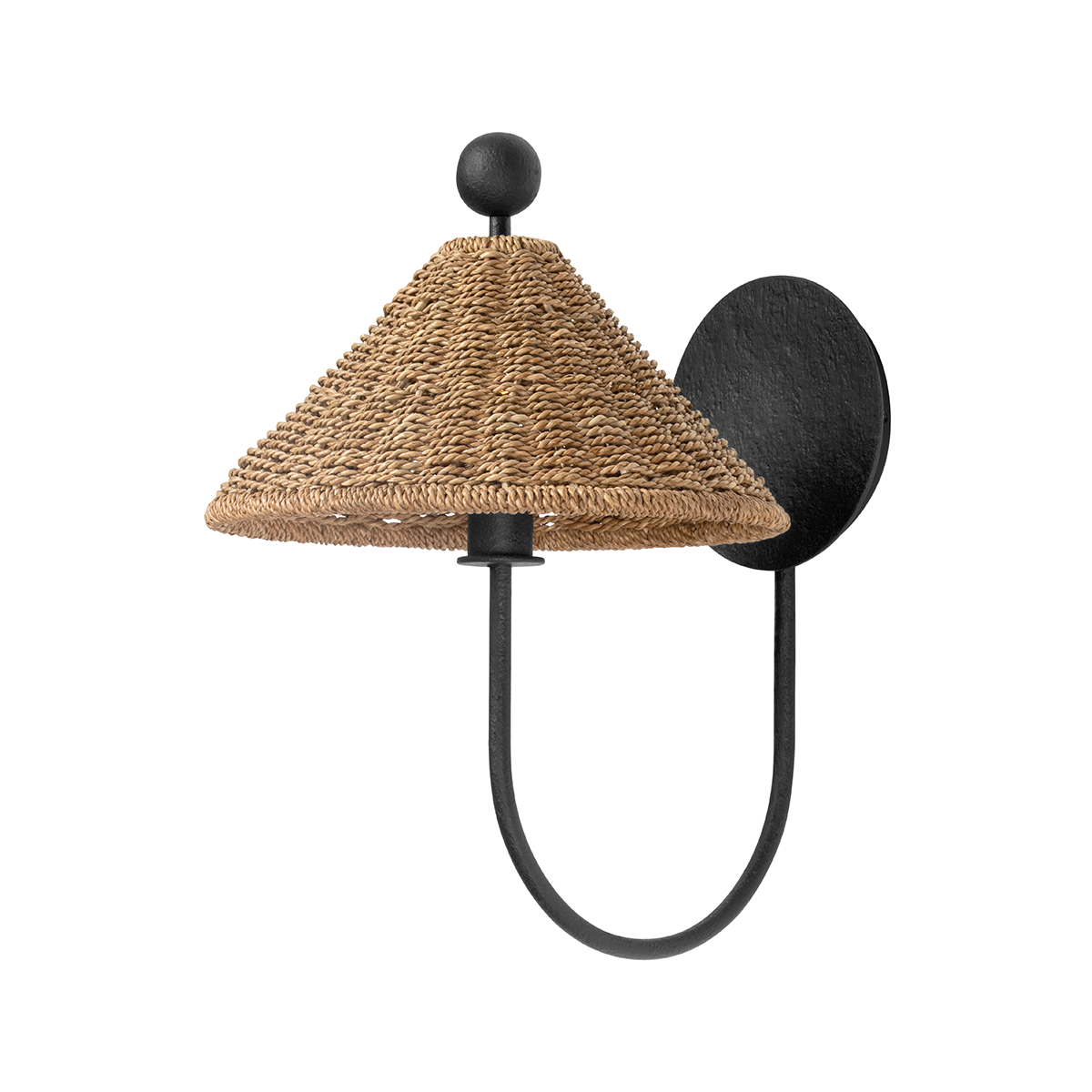 Layton Wall Sconce — a Troy wall sconce for bathrooms, hallways, and living rooms at Laurie Yapp Home.