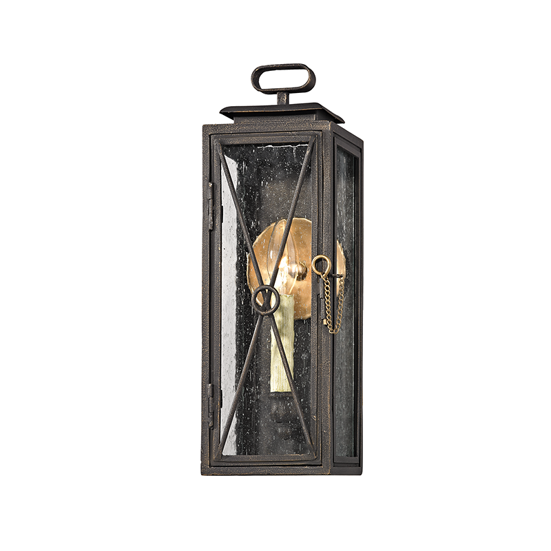 Randolph Exterior Wall Sconce 5" — a Troy wall sconce for bathrooms, hallways, and living rooms at Laurie Yapp Home.