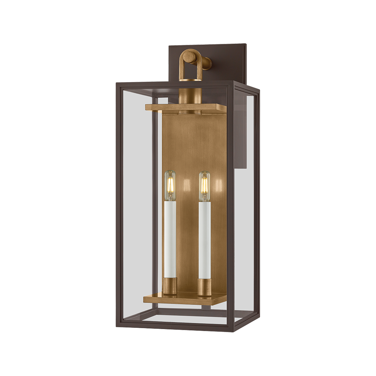 Arnold Exterior Wall Sconce 10" — a Troy wall sconce for bathrooms, hallways, and living rooms at Laurie Yapp Home.