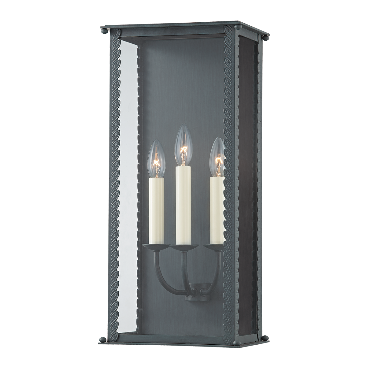 Zuma Exterior Wall Sconce 9.5" — a Troy wall sconce for bathrooms, hallways, and living rooms at Laurie Yapp Home.