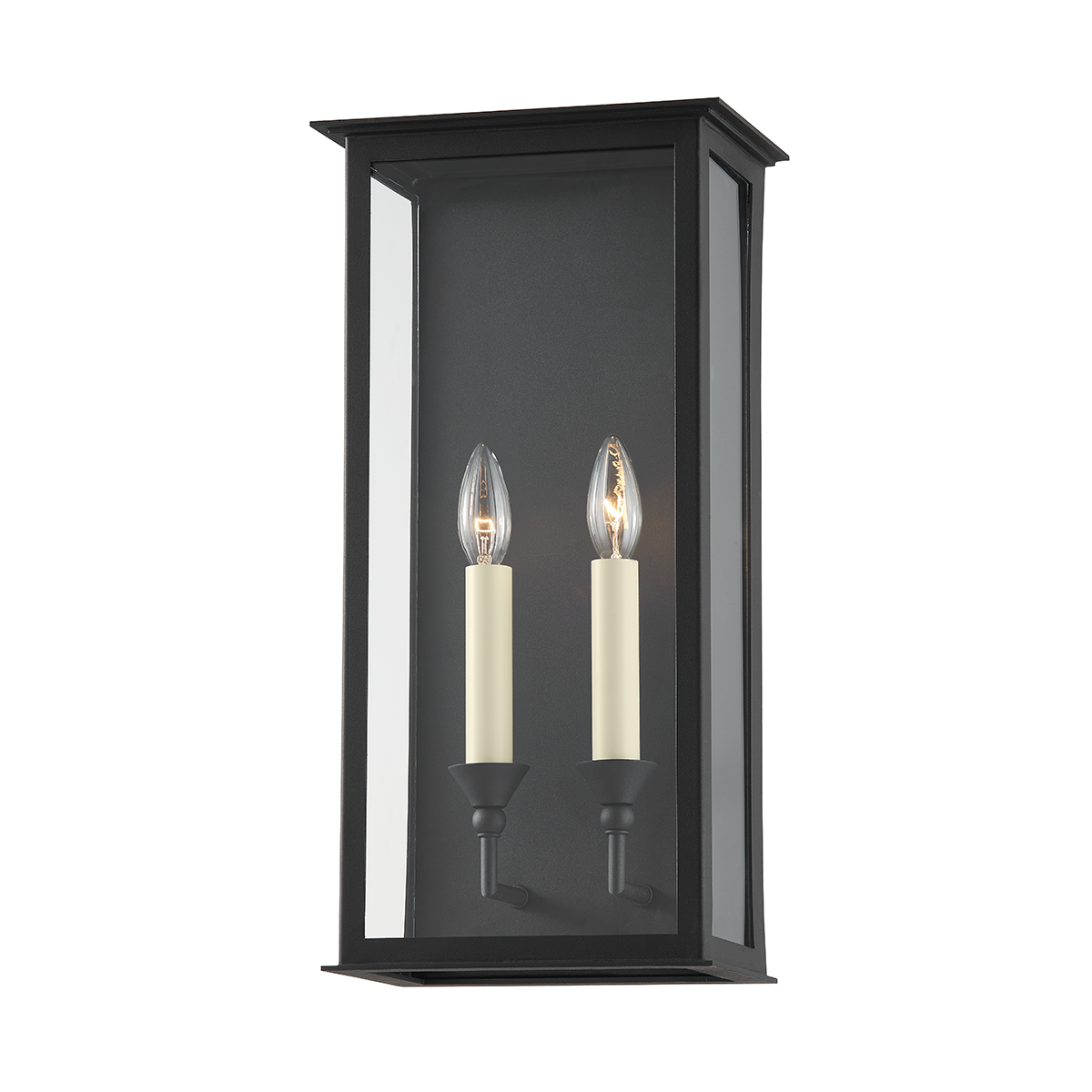 Chauncey Exterior Wall Sconce 9.5" x 19" — a Troy wall sconce for bathrooms, hallways, and living rooms at Laurie Yapp Home.