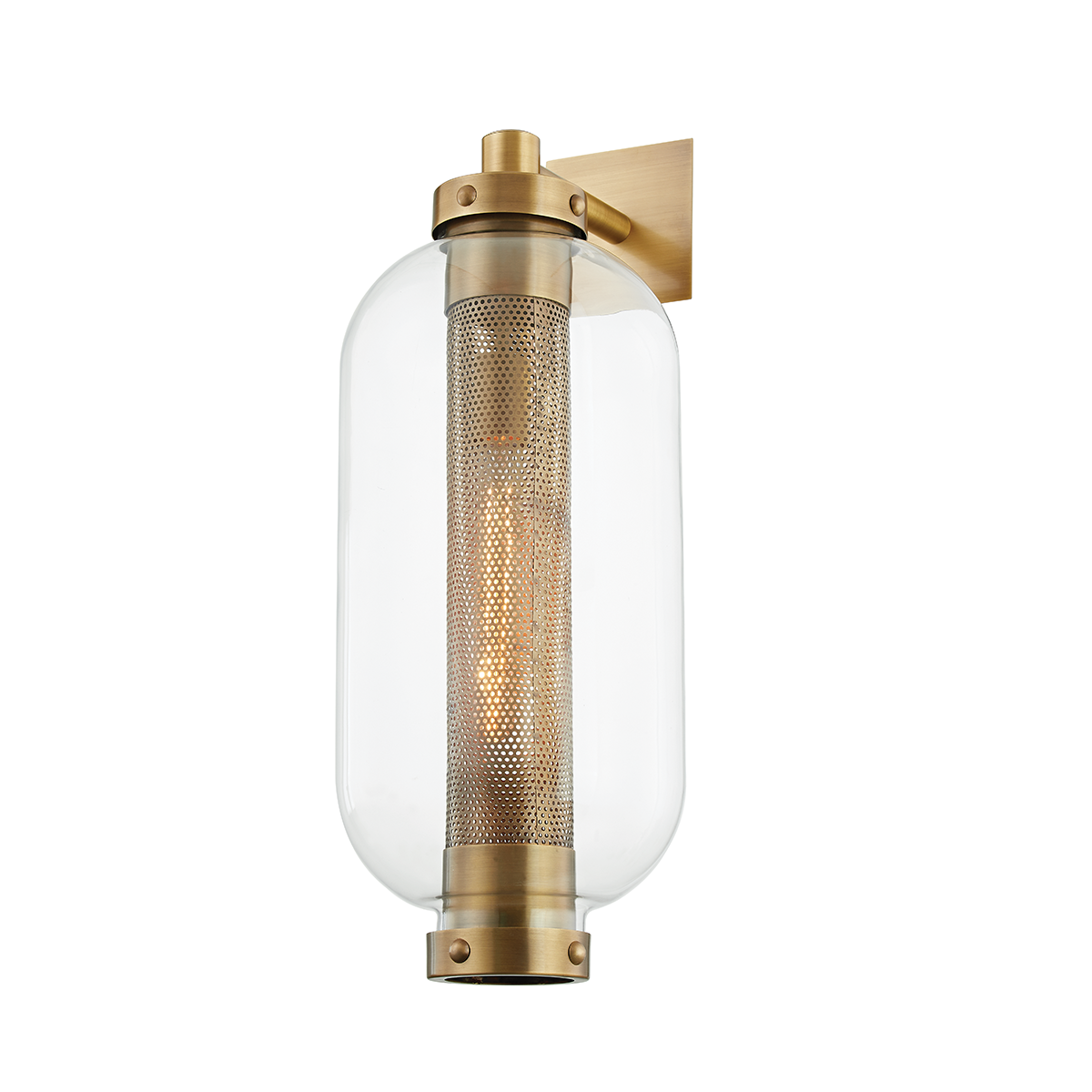 Atwater Exterior Wall Sconce 8.25" — a Troy wall sconce for bathrooms, hallways, and living rooms at Laurie Yapp Home.