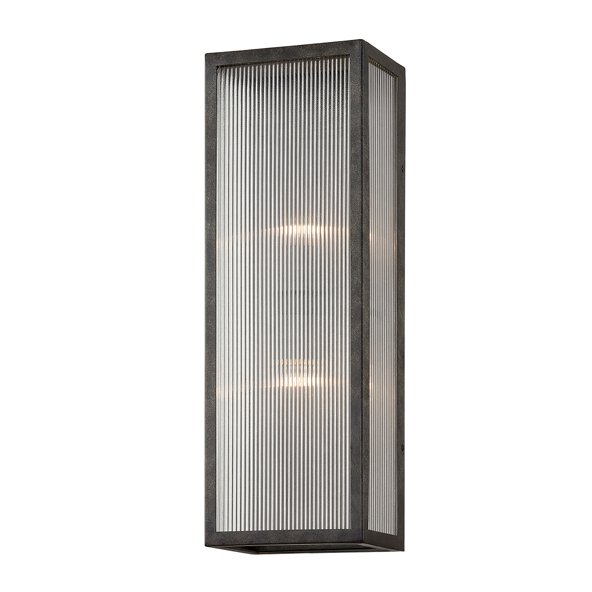 Tisoni Exterior Wall Sconce 8" — a Troy wall sconce for bathrooms, hallways, and living rooms at Laurie Yapp Home.