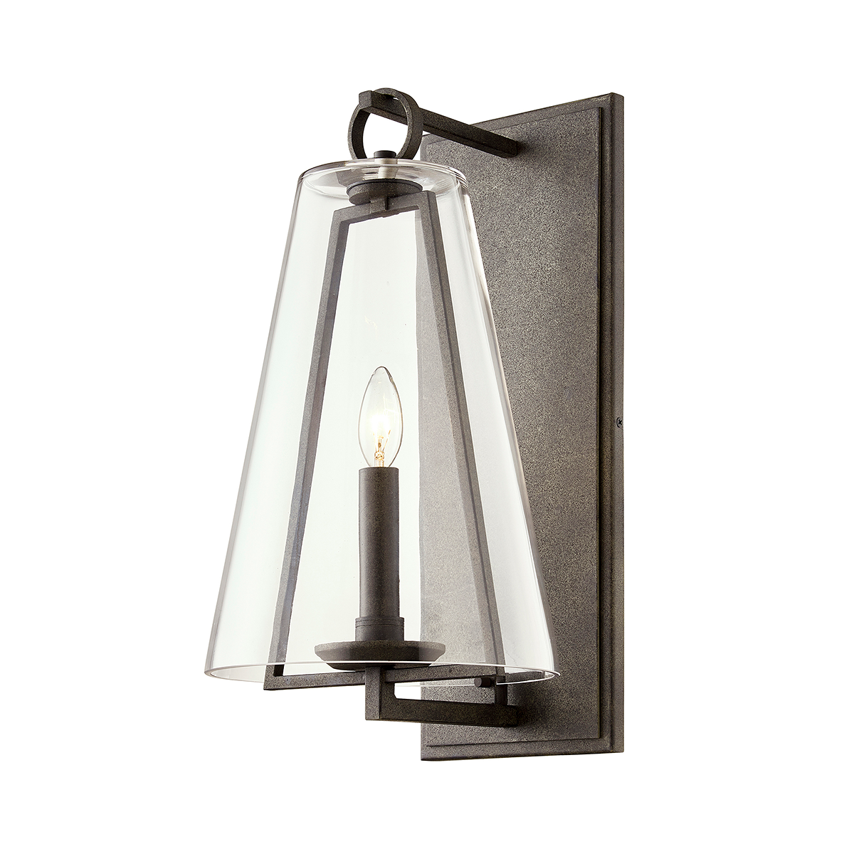 Adamson Exterior Wall Sconce 10" — a Troy wall sconce for bathrooms, hallways, and living rooms at Laurie Yapp Home.