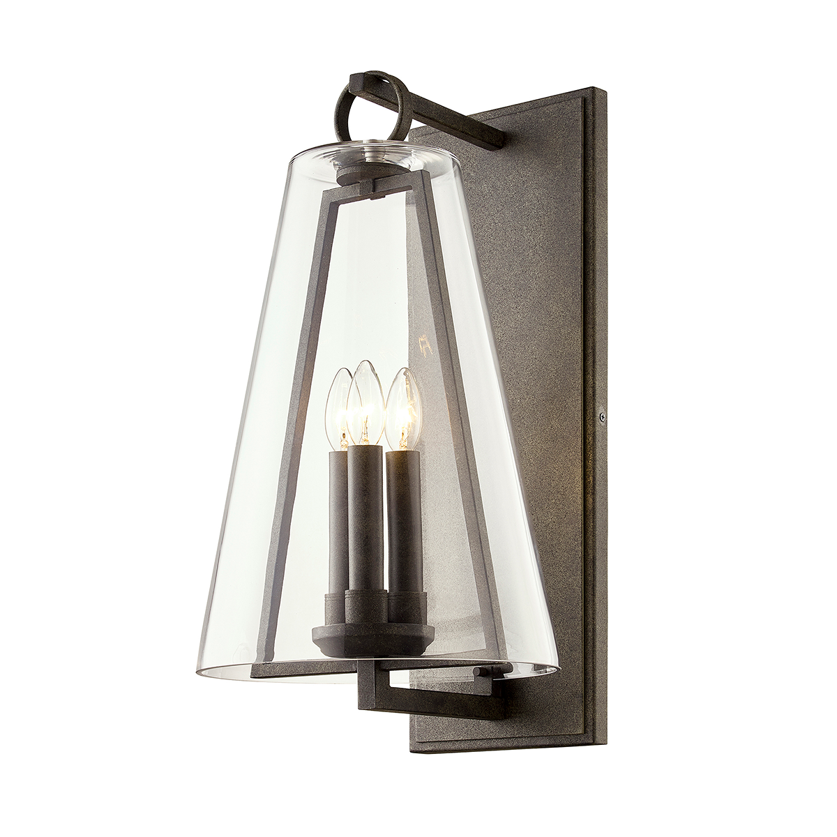 Adamson Exterior Wall Sconce 12" x 23.25" — a Troy wall sconce for bathrooms, hallways, and living rooms at Laurie Yapp Home.