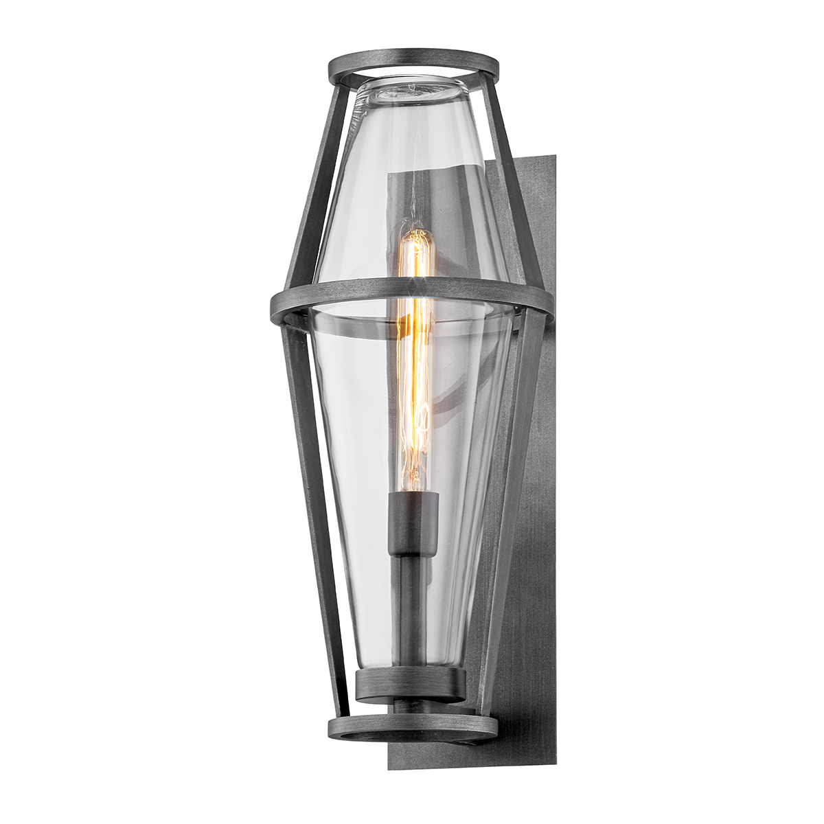 Prospect Exterior Wall Sconce 9" — a Troy wall sconce for bathrooms, hallways, and living rooms at Laurie Yapp Home.