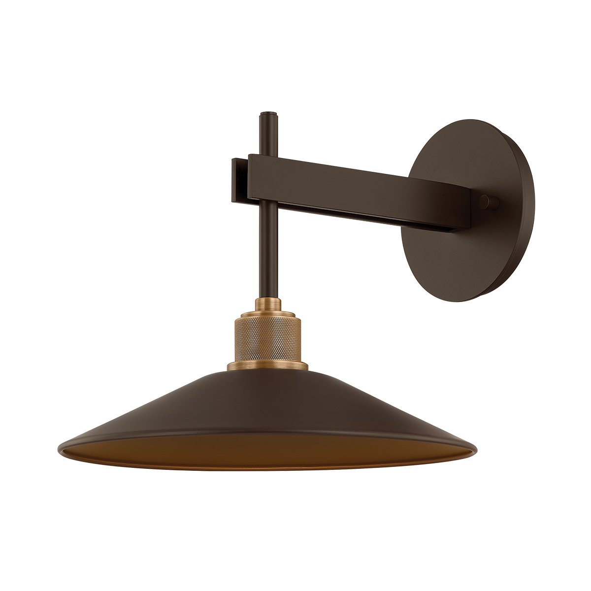 Harac Exterior Wall Sconce 11" — a Troy wall sconce for bathrooms, hallways, and living rooms at Laurie Yapp Home.