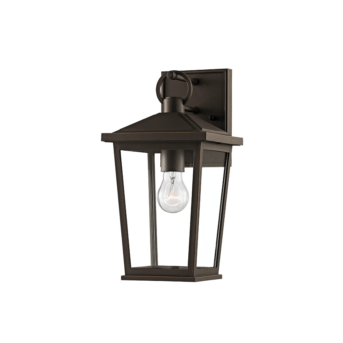 Soren Exterior Wall Sconce 7.5" x 14" — a Troy wall sconce for bathrooms, hallways, and living rooms at Laurie Yapp Home.