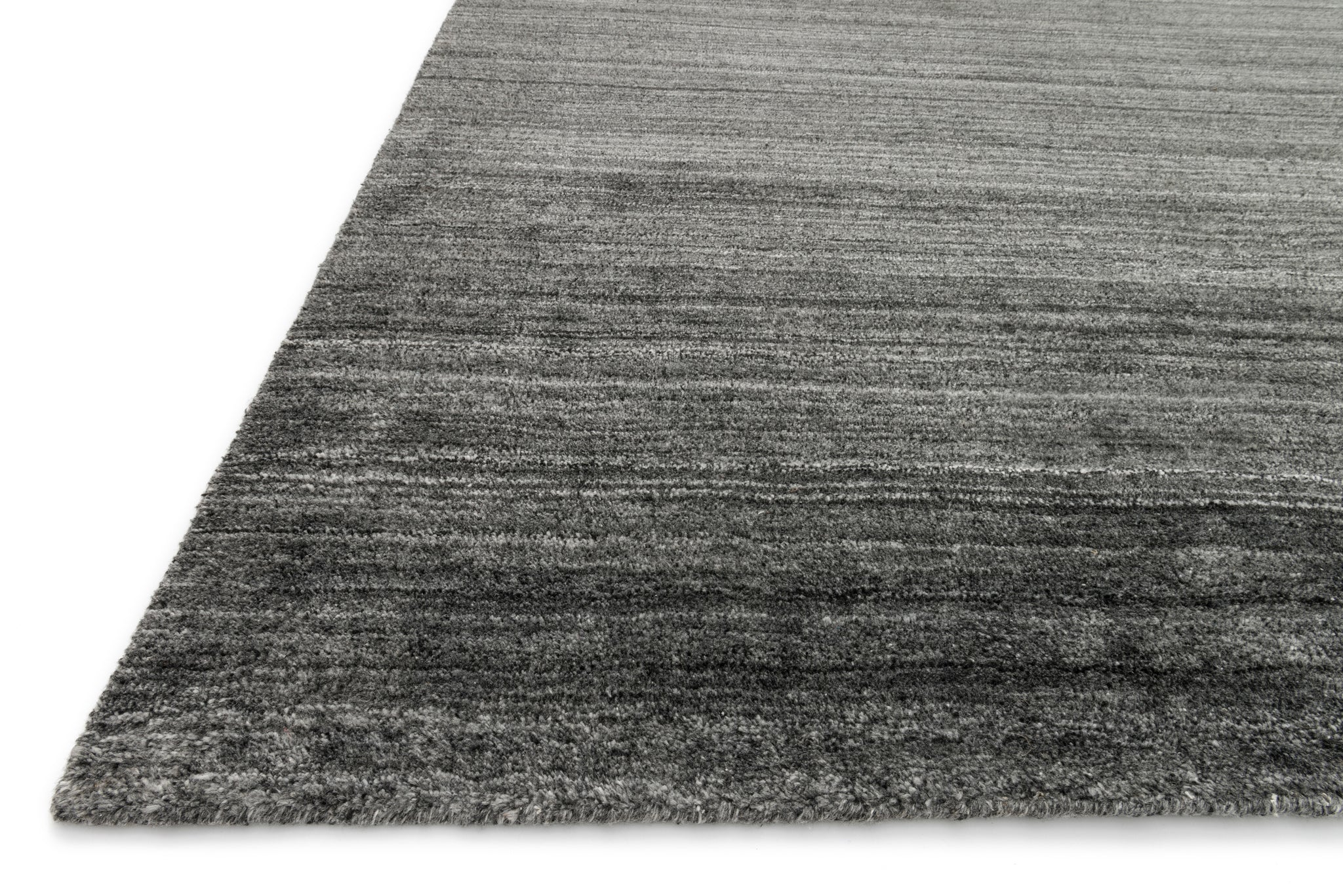 Side view of the Barkley Charcoal rug.