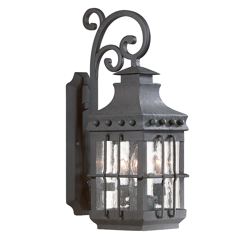Dover Exterior Wall Sconce — a Troy wall sconce for bathrooms, hallways, and living rooms at Laurie Yapp Home.