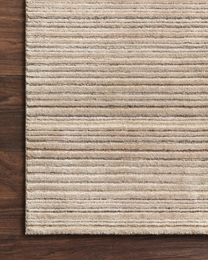 Side view of the Bellamy Oatmeal rug.