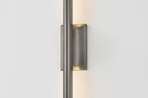 Close-up of the Bernard Wall Sconce showing the arm curve and shade silhouette.