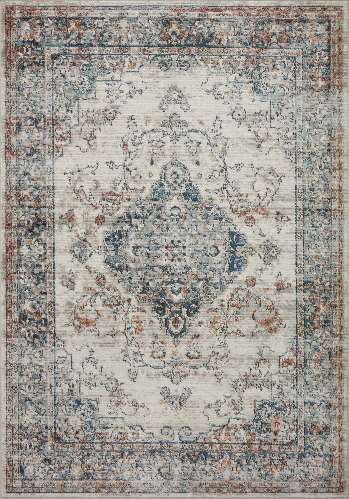 Bianca Ivory / Ocean — a Loloi rug at Laurie Yapp Home.
