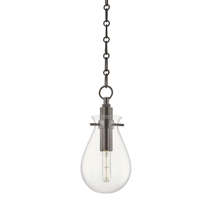 Ivy Pendant 7.5" in bronze shown from a second angle to highlight the shade shape and metal detail.