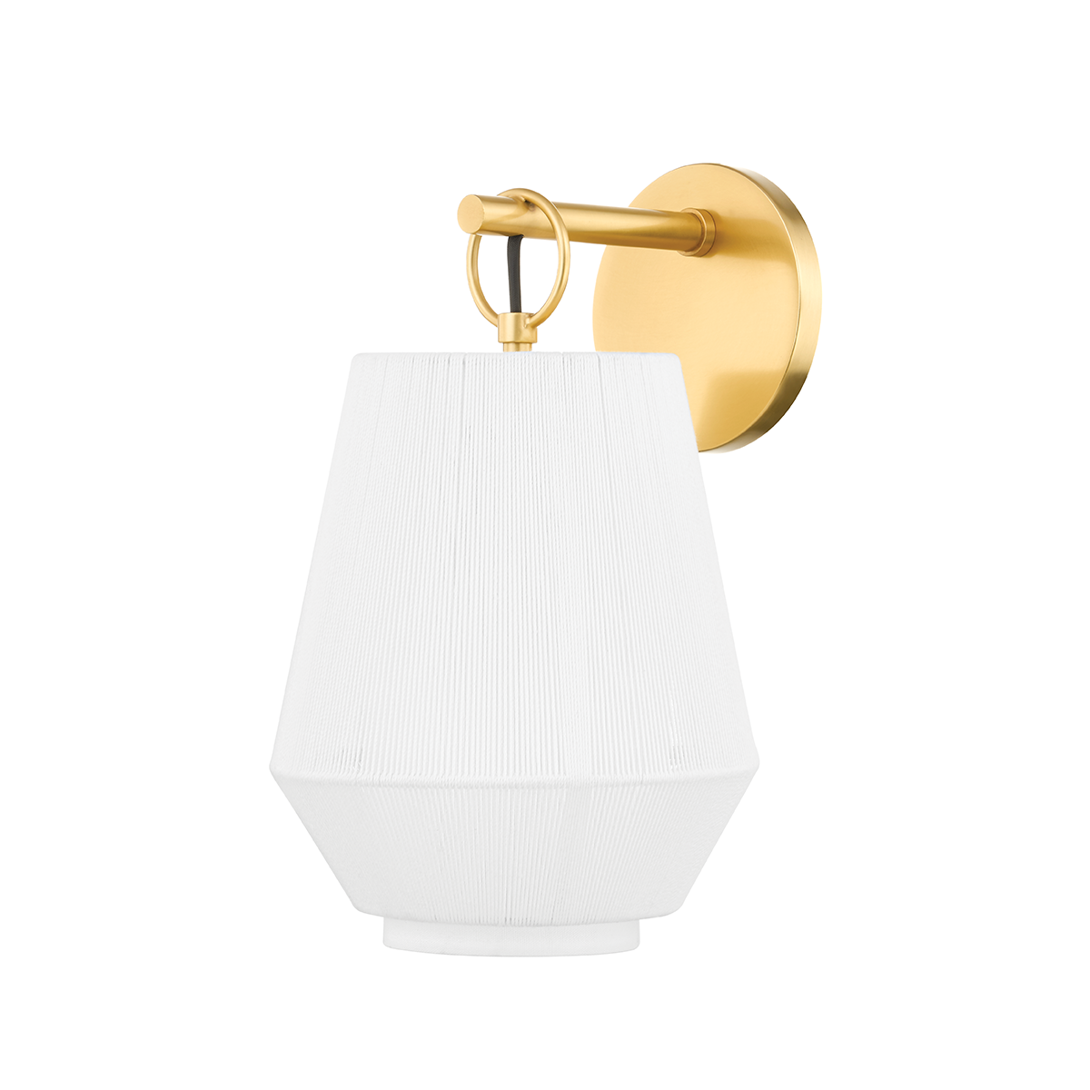 Debi Wall Sconce in aged brass — a Hudson Valley wall sconce for bathrooms, hallways, and living rooms at Laurie Yapp Home.