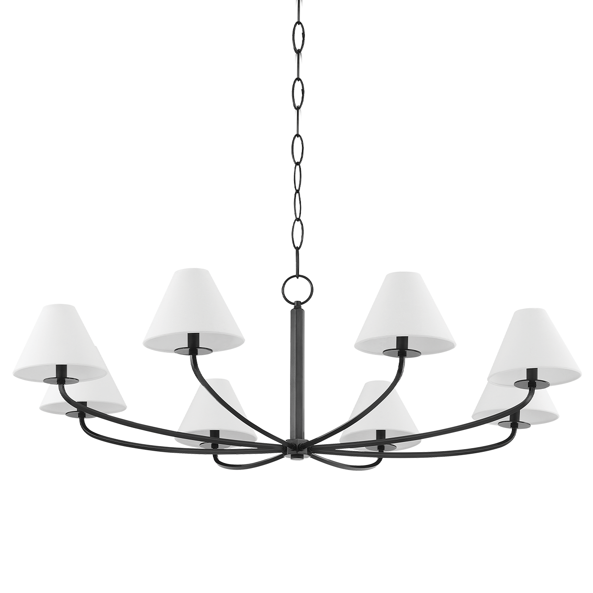Stacey Chandelier 52.25" in aged brass — a Hudson Valley chandelier for dining rooms, entries, and living rooms at Laurie Yapp Home.