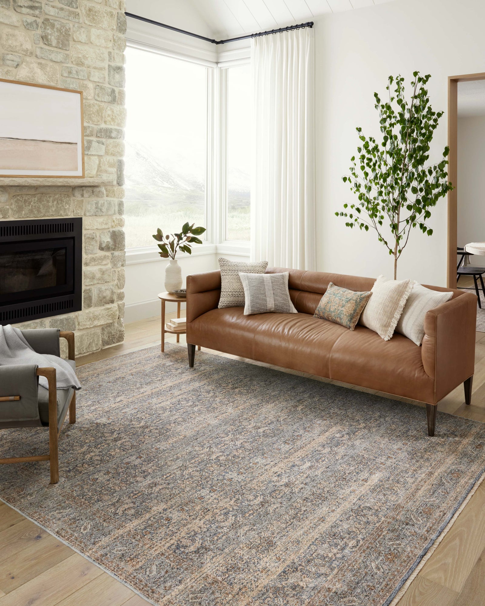 Blake Ocean / Mocha — a Loloi rug at Laurie Yapp Home.