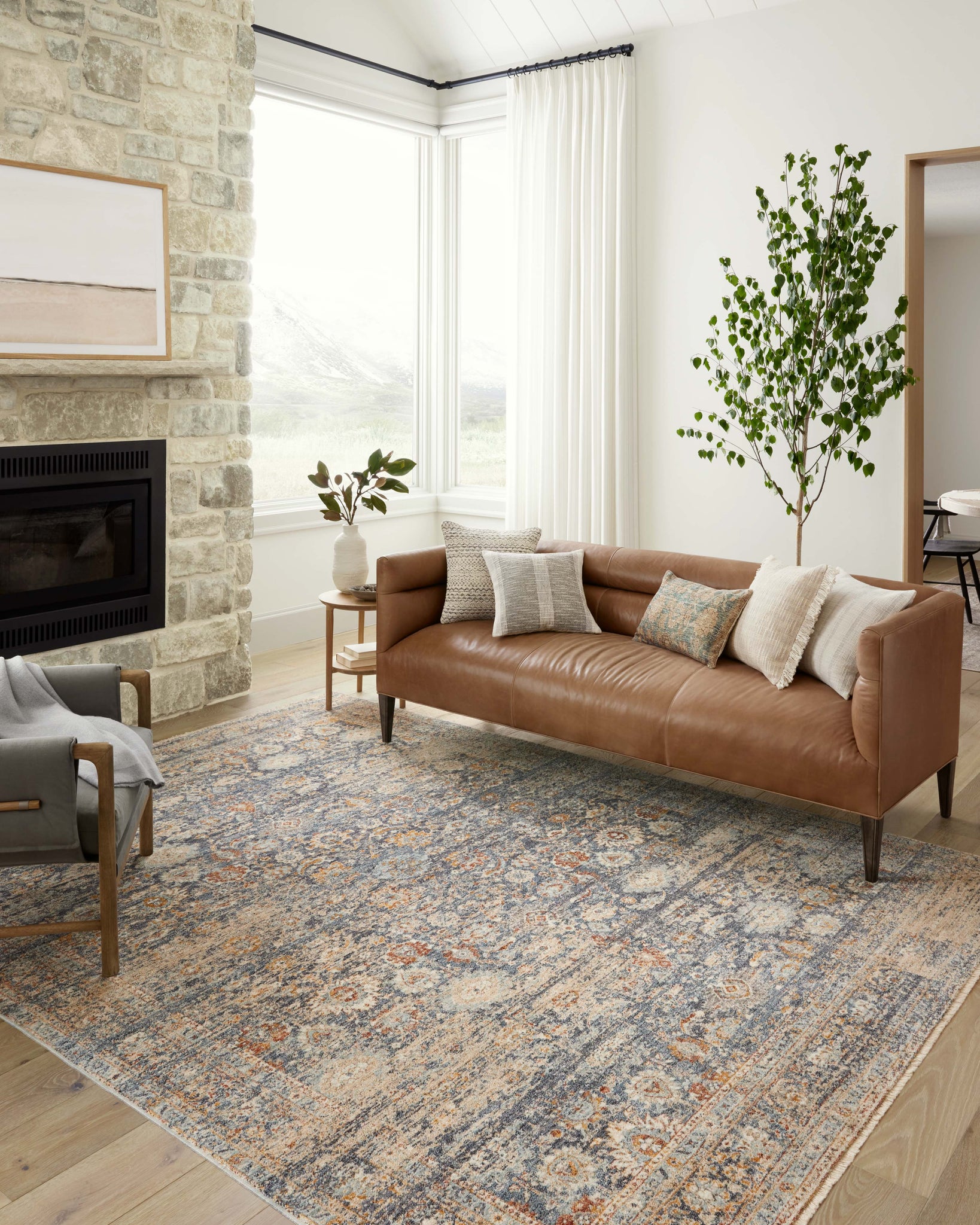 Blake Navy / Multi shown from another angle.