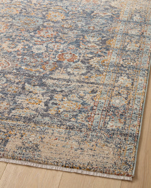 Blake Navy / Multi shown from a different angle to reveal its pattern.