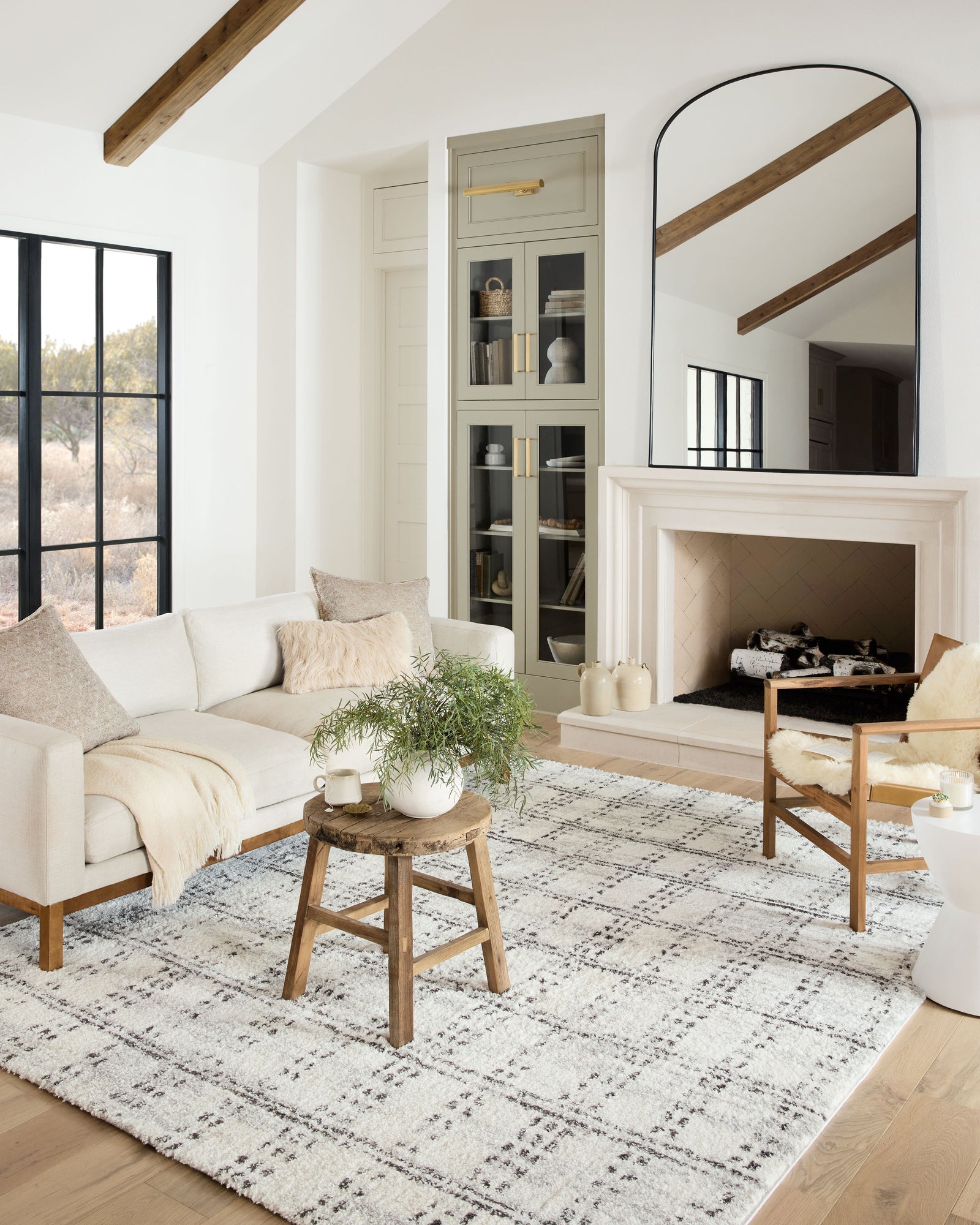 Bliss Shag Cream / Grey — a Loloi rug at Laurie Yapp Home.