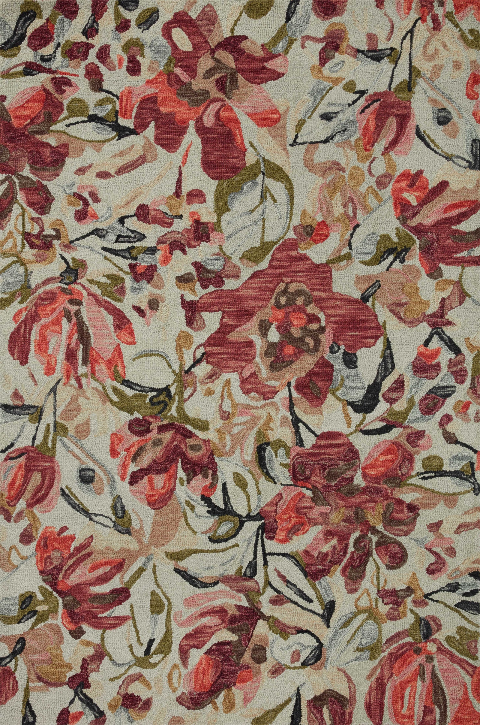 Belladonna Ivory / Raspberry — a Loloi rug at Laurie Yapp Home.