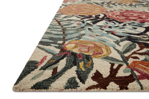 Belladonna Ivory / Lagoon shown from a different angle to reveal its pattern.