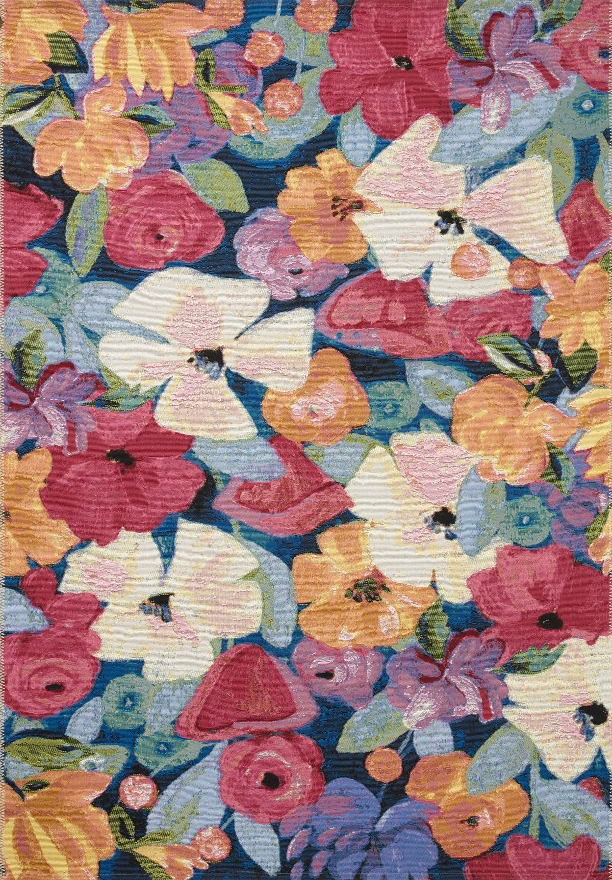 Botanical Navy / Multi — a Loloi rug at Laurie Yapp Home.