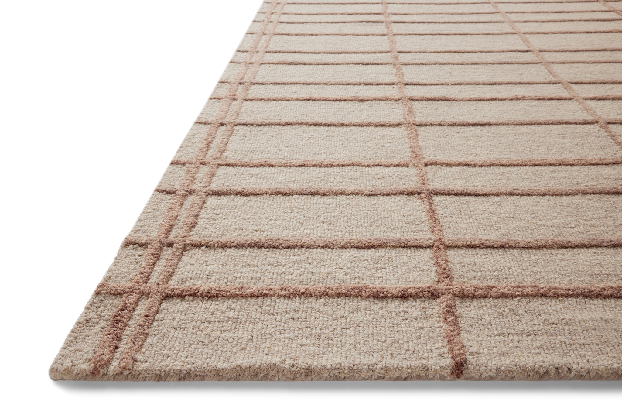 Bradley Rose / Blush shown from a different angle to reveal its pattern.