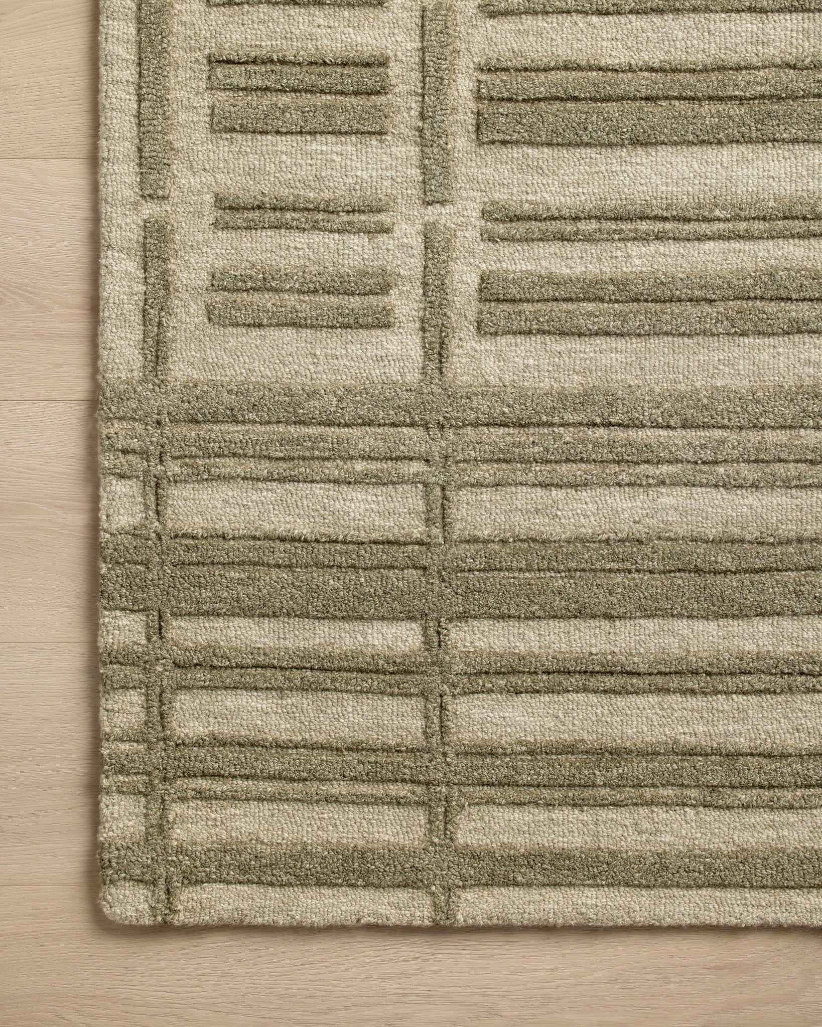 Bradley Sage / Olive shown from a different angle to reveal its pattern.