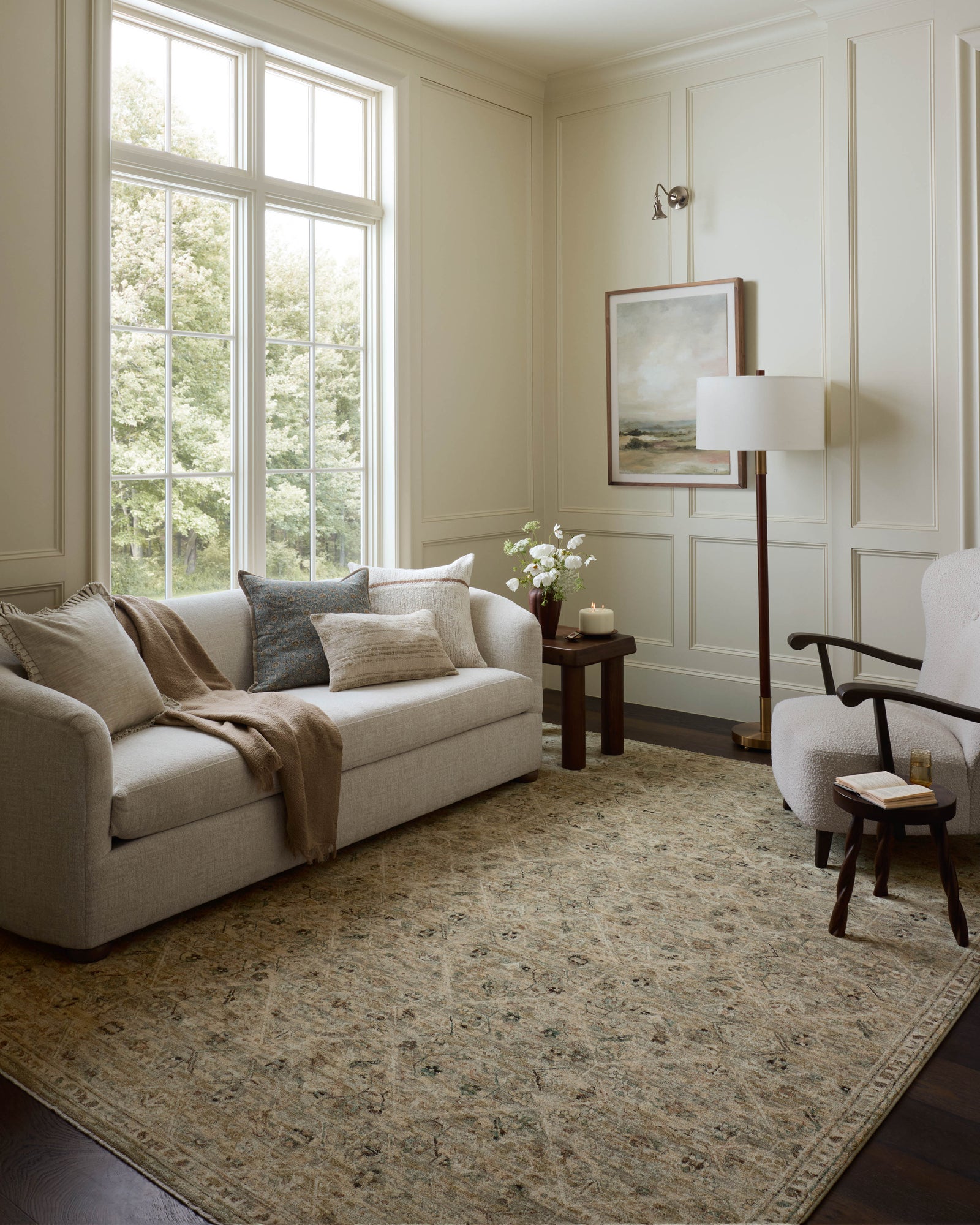 Briar Silver / Moss — a Loloi rug at Laurie Yapp Home.