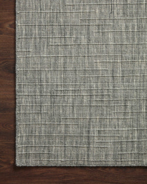 Side view of the Brooks Grey rug.