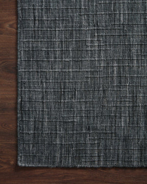 Side view of the Brooks Ink rug.