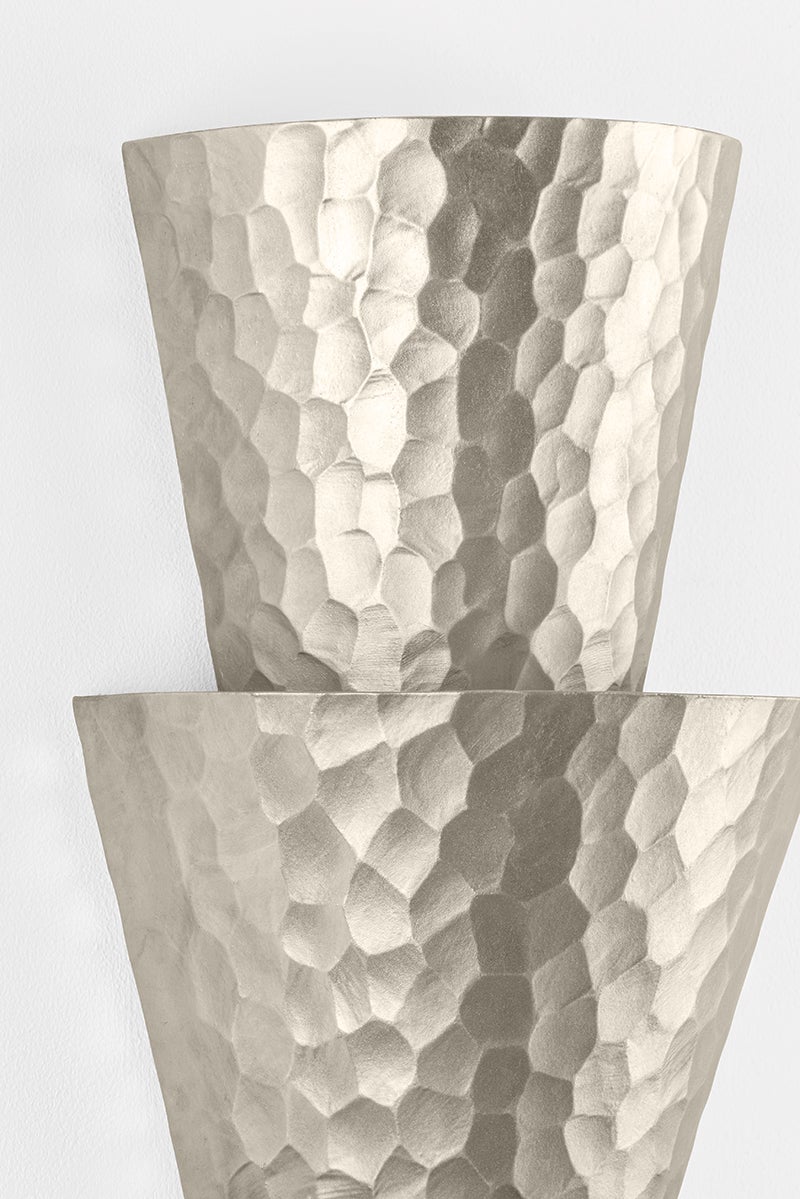 Close-up of the Bucharest Wall Sconce showing the arm curve and shade silhouette.
